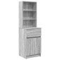 vidaXL Κομοδίνο Γκρι Sonoma 39x35x125 εκ. από Επεξεργασμένο Ξύλο