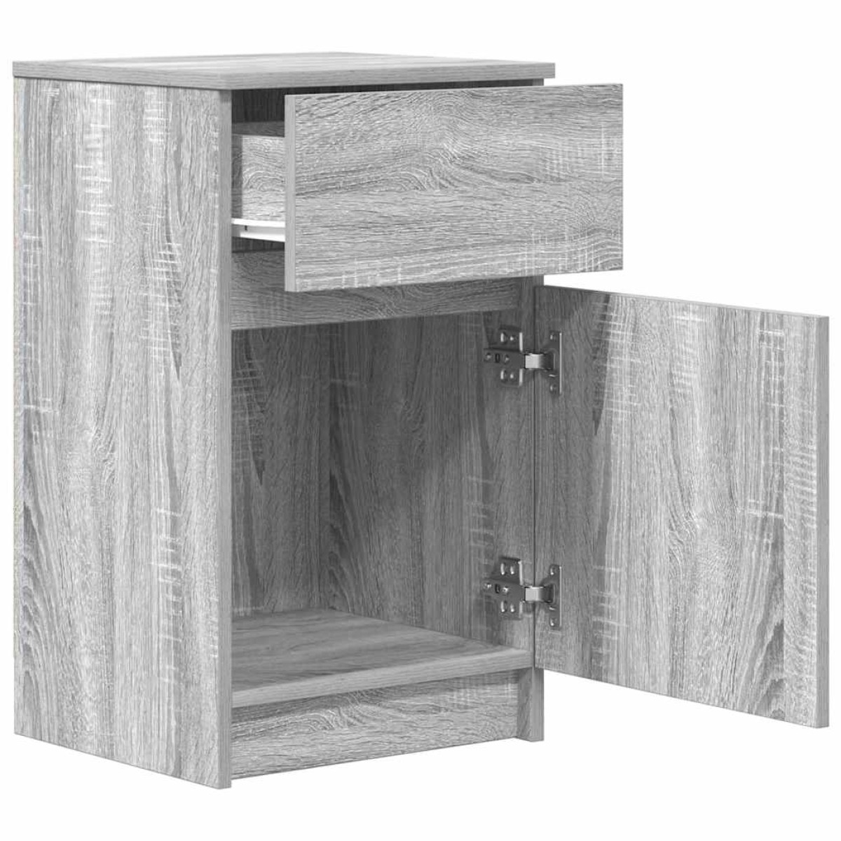 vidaXL Κομοδίνο Γκρι Sonoma 39x35x65 εκ. από Επεξεργασμένο Ξύλο