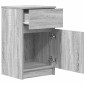 vidaXL Κομοδίνο Γκρι Sonoma 39x35x65 εκ. από Επεξεργασμένο Ξύλο