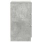 vidaXL Κομοδίνο με 3 συρτάρια Μπετόν Γκρι 39x35x65 εκ.