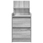 vidaXL Κομοδίνα με 2 συρτάρια 2 τεμάχια Γκρι Sonoma 38x34x80 εκ.