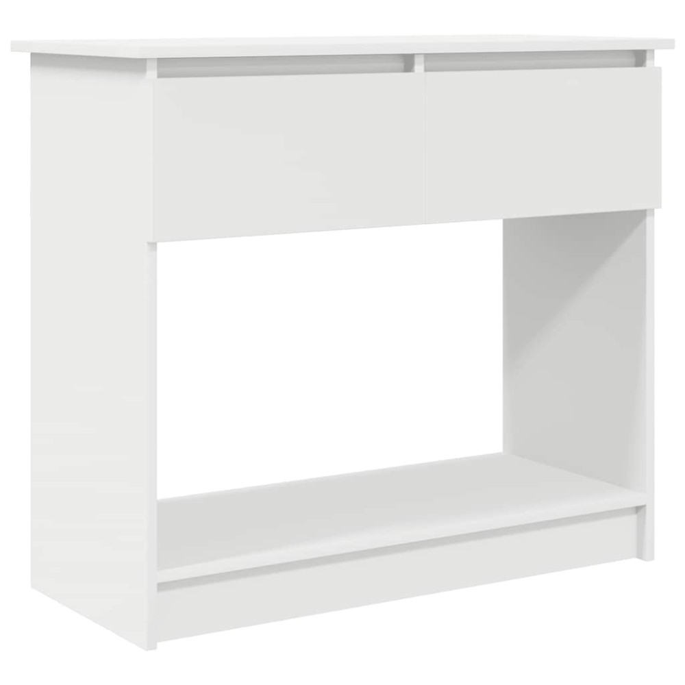 vidaXL Τραπέζι κονσόλας με συρτάρια Λευκό 85,5x38,5x74,5 cm