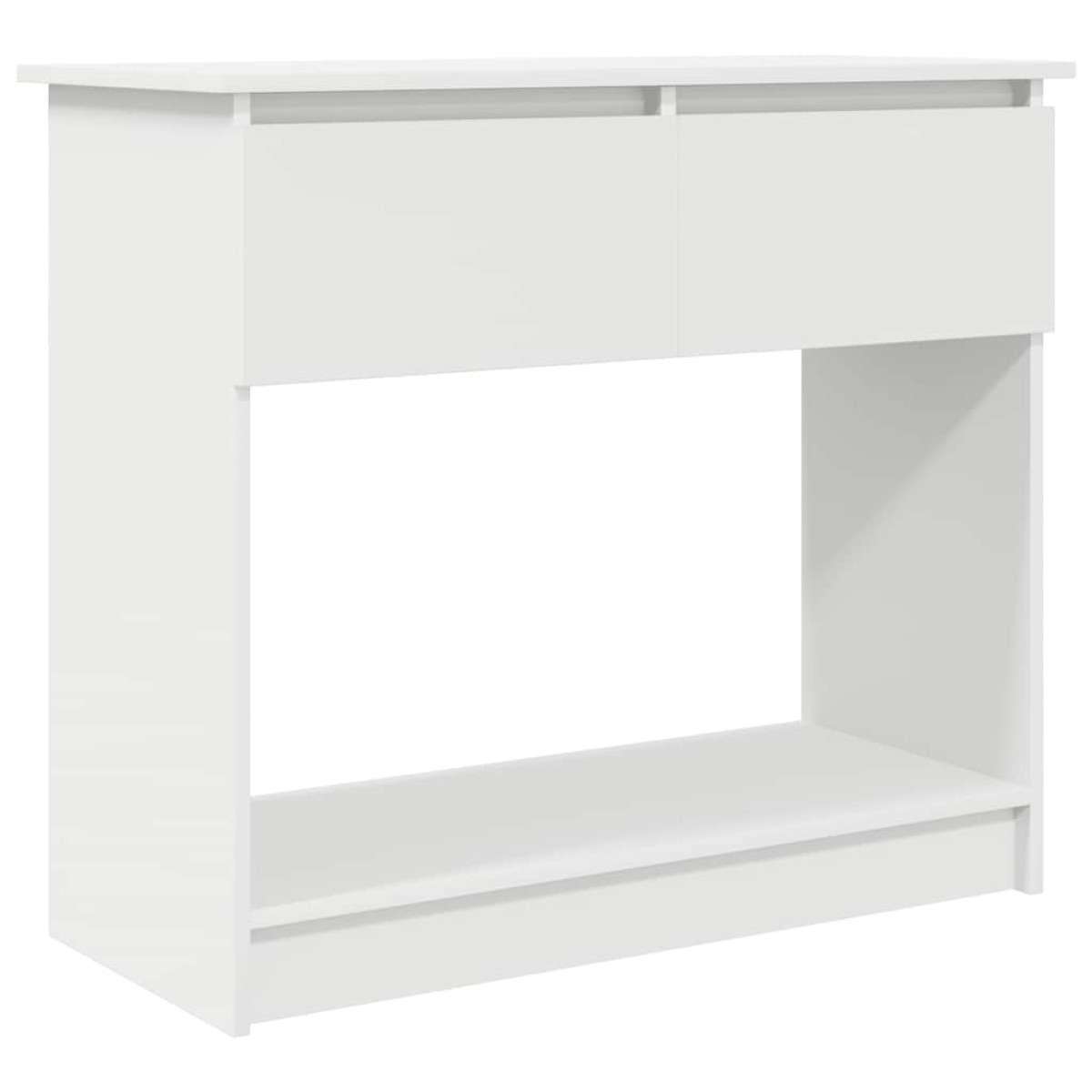 vidaXL Τραπέζι κονσόλας με συρτάρια Λευκό 85,5x38,5x74,5 cm