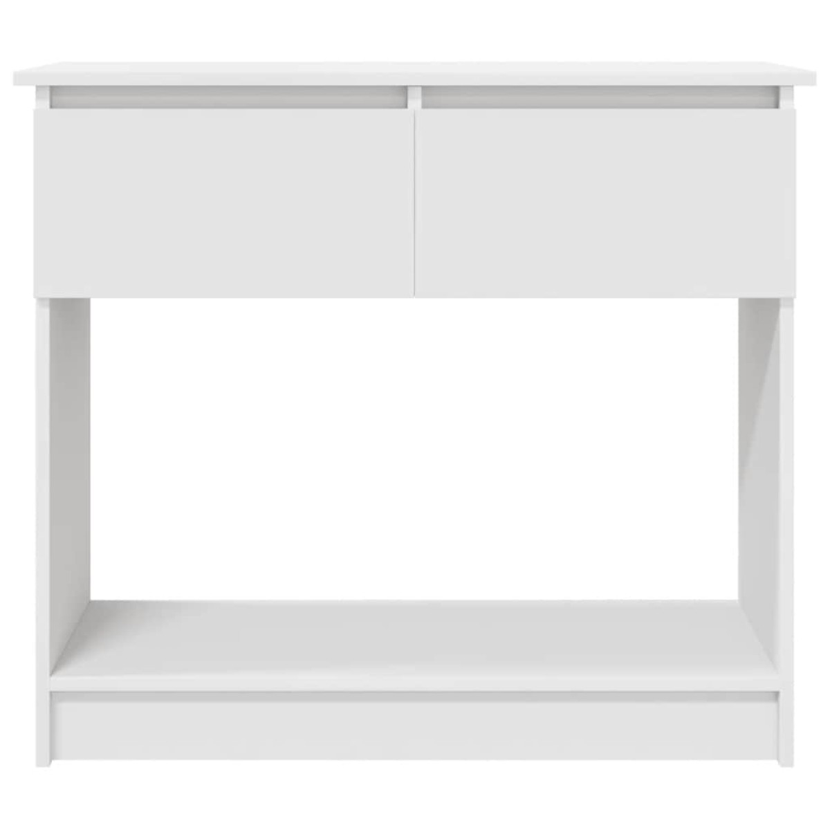 vidaXL Τραπέζι κονσόλας με συρτάρια Λευκό 85,5x38,5x74,5 cm