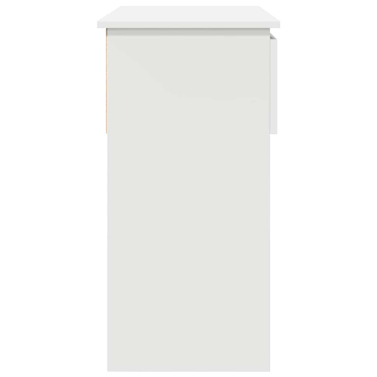 vidaXL Τραπέζι κονσόλας με συρτάρια Λευκό 85,5x38,5x74,5 cm