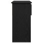 vidaXL Τραπέζι κονσόλας με συρτάρια Μαύρο 85,5x38,5x74,5 cm