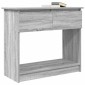 vidaXL Τραπέζι κονσόλας με συρτάρια Γκρι Sonoma 85,5x38,5x74,5 cm