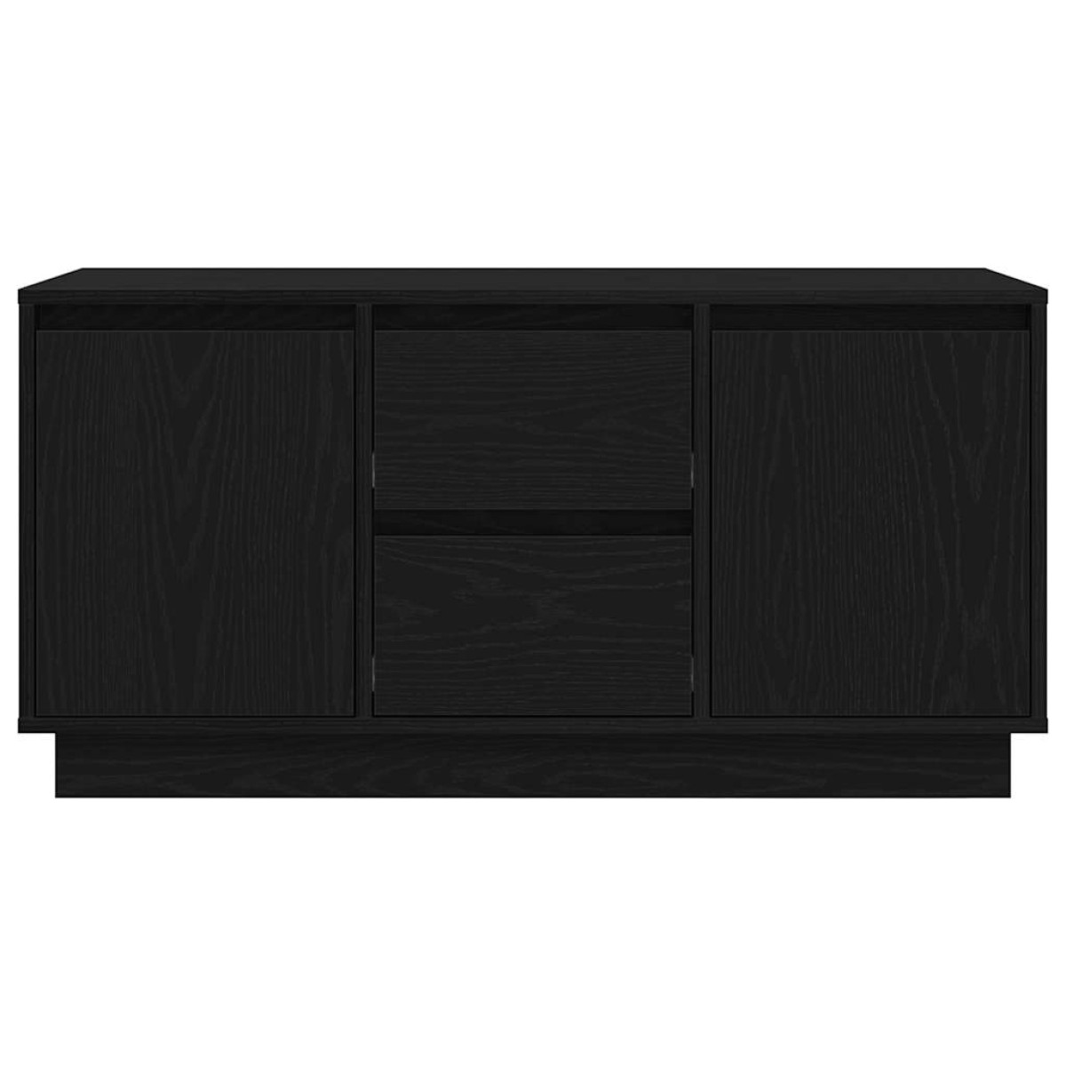 vidaXL Έπιπλο Τηλεόρασης με LED Μαύρη βελανιδιά 100x41x50 εκ.
