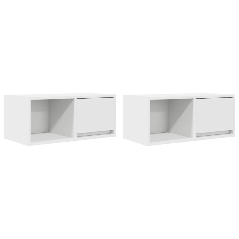 vidaXL Έπιπλα Τηλεόρασης 2 τεμ. 60x31x25,5 εκ. Επεξεργασμένο Ξύλο