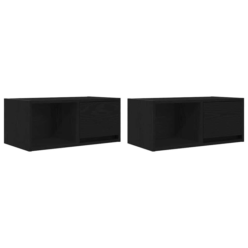 vidaXL Έπιπλα Τηλεόρασης 2 τεμ. 60x31x25,5 εκ. Επεξεργασμένο Ξύλο