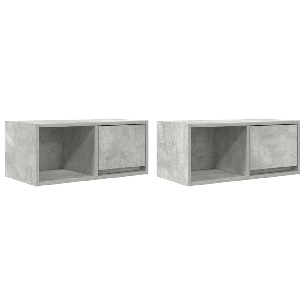vidaXL Έπιπλα Τηλεόρασης 2 τεμ. 60x31x25,5 εκ. Επεξεργασμένο Ξύλο