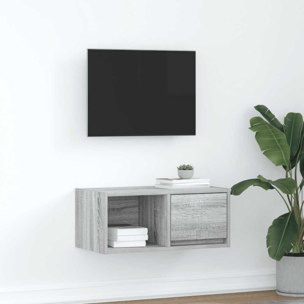 vidaXL Έπιπλο Τηλεόρασης Γκρι Sonoma 60x31x25,5 εκ. Επεξεργασμένο Ξύλο
