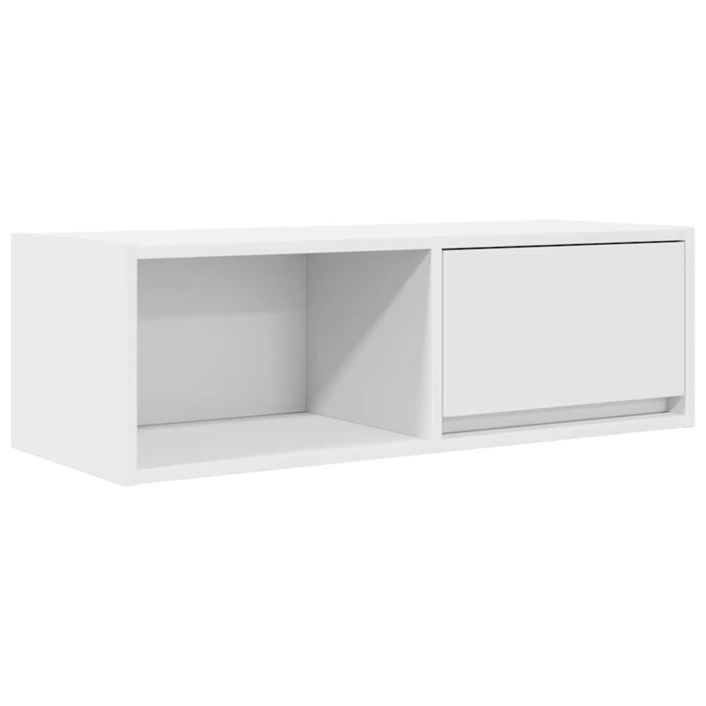 vidaXL Έπιπλο Τηλεόρασης Λευκό 80x31x25,5 εκ. Επεξεργασμένο Ξύλο