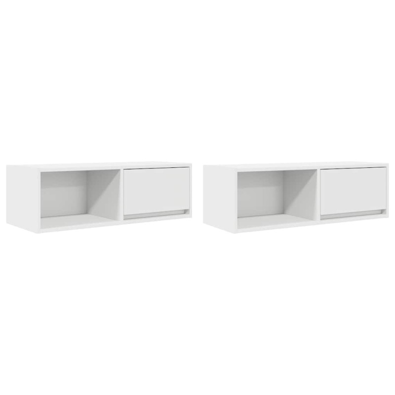 vidaXL Έπιπλα Τηλεόρασης 2 τεμ. 80x31x25,5 εκ. Επεξεργασμένο Ξύλο