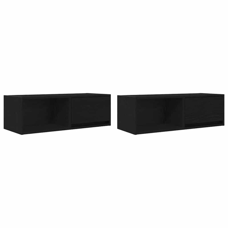 vidaXL Έπιπλα Τηλεόρασης 2 τεμ. 80x31x25,5 εκ. Επεξεργασμένο Ξύλο