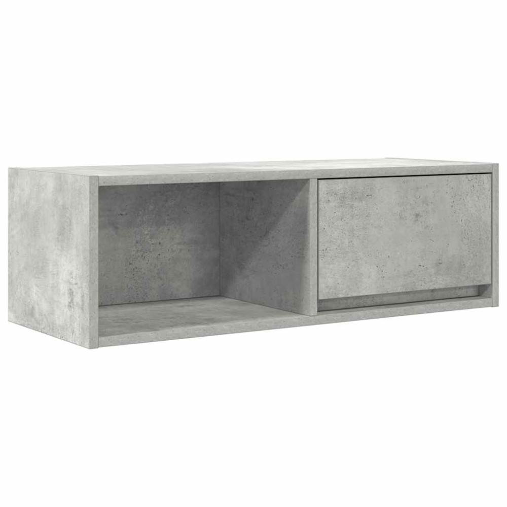 vidaXL Έπιπλο Τηλεόρασης Γκρι Σκυροδέματος 80x31x25,5εκ. Επεξεργ. Ξύλο