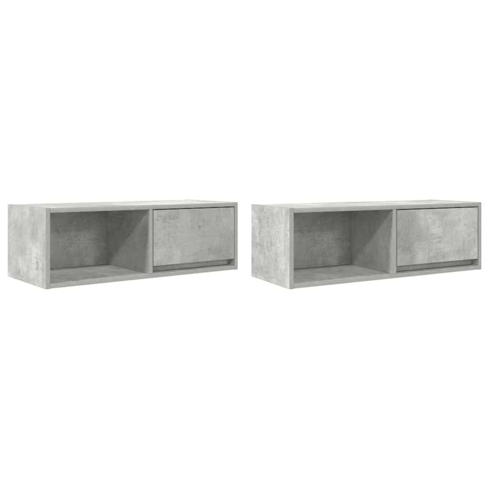 vidaXL Έπιπλα Τηλεόρασης 2 τεμ. 80x31x25,5 εκ. Επεξεργασμένο Ξύλο