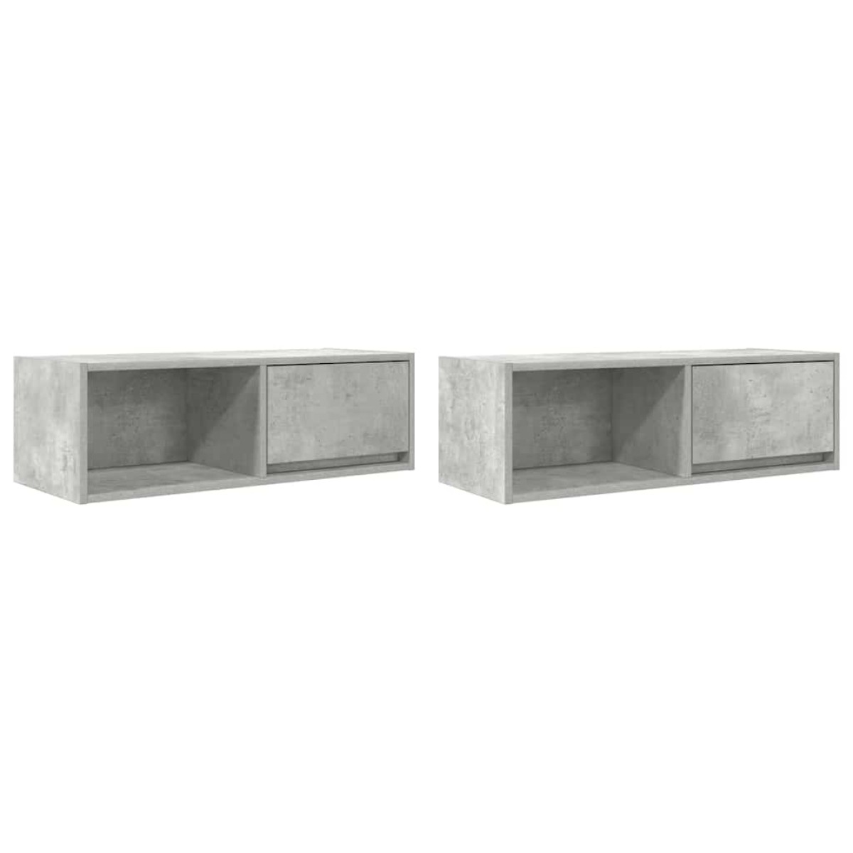 vidaXL Έπιπλα Τηλεόρασης 2 τεμ. 80x31x25,5 εκ. Επεξεργασμένο Ξύλο