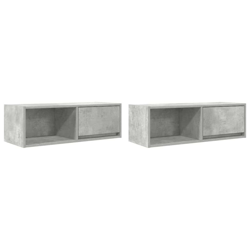 vidaXL Έπιπλα Τηλεόρασης 2 τεμ. 80x31x25,5 εκ. Επεξεργασμένο Ξύλο