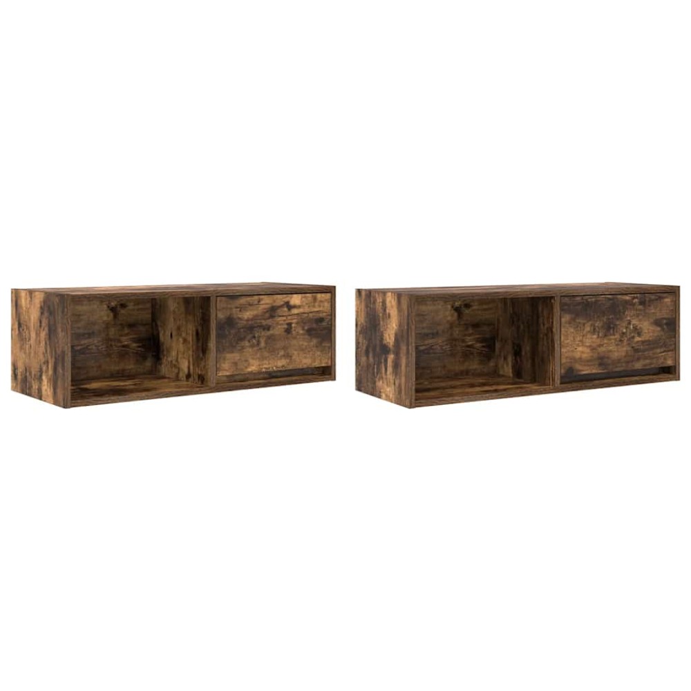 vidaXL Έπιπλα Τηλεόρασης 2 τεμ. 80x31x25,5 εκ Επεξεργασμένο Ξύλο