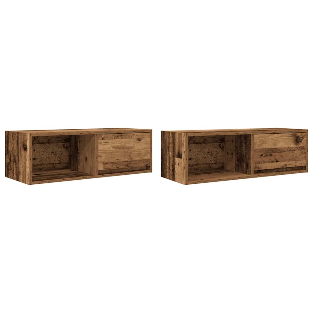 vidaXL Έπιπλα Τηλεόρασης 2 τεμ. 80x31x25,5 εκ. Επεξεργασμένο Ξύλο