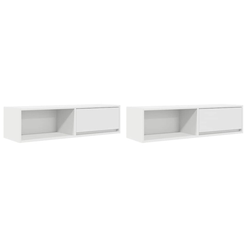 vidaXL Έπιπλα Τηλεόρασης 2 τεμ. 100x31x25,5 εκ. Επεξεργασμένο Ξύλο