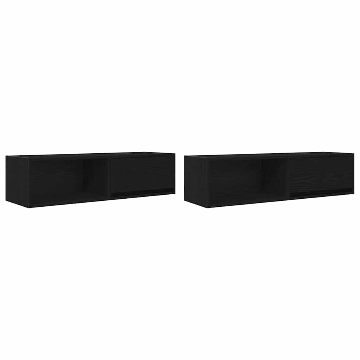 vidaXL Έπιπλα Τηλεόρασης 2 τεμ. 100x31x25,5 εκ. Επεξεργασμένο Ξύλο