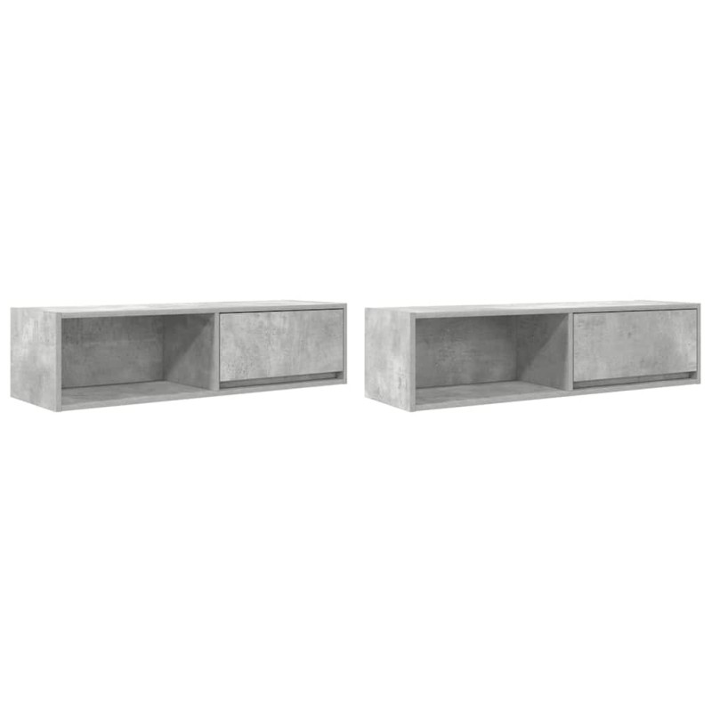 vidaXL Έπιπλα Τηλεόρασης 2 τεμ. 100x31x25,5 εκ. Επεξεργασμένο Ξύλο