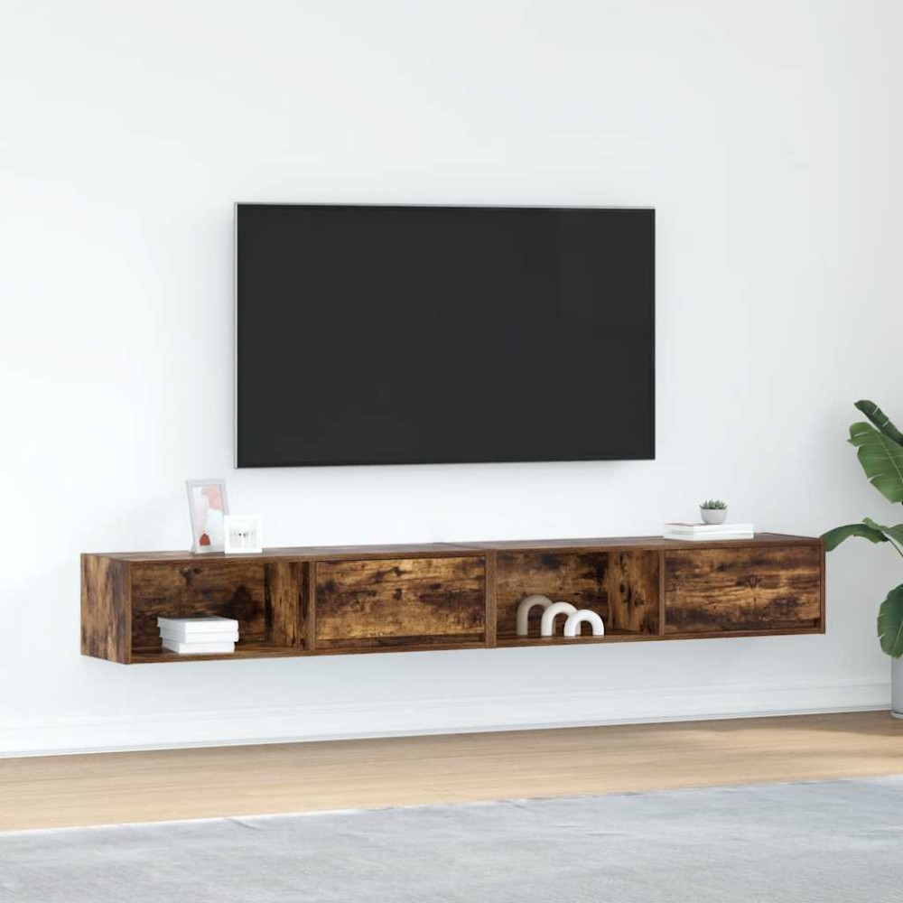 vidaXL Έπιπλα Τηλεόρασης 2 τεμ. 100x31x25,5 εκ Επεξεργασμένο Ξύλο