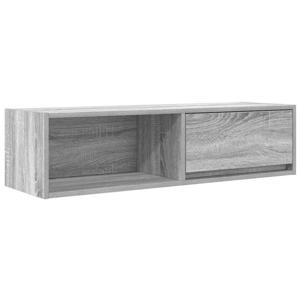 vidaXL Έπιπλο Τηλεόρασης Γκρι Sonoma 100x31x25,5 εκ. από Επεξεργ. Ξύλο
