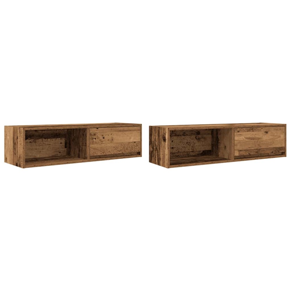 vidaXL Έπιπλα Τηλεόρασης 2 τεμ. 100x31x25,5 εκ. Επεξεργασμένο Ξύλο