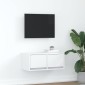 vidaXL Έπιπλο Τηλεόρασης Λευκό 60x31x25,5 εκ. Επεξεργασμένο Ξύλο