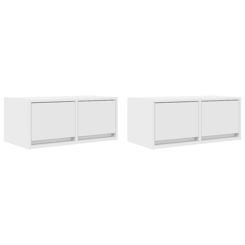 vidaXL Έπιπλα Τηλεόρασης 2 τεμ. 60x31x25,5 εκ. Επεξεργασμένο Ξύλο
