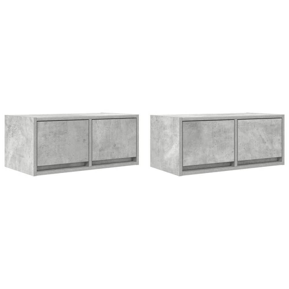 vidaXL Έπιπλα Τηλεόρασης 2 τεμ. 60x31x25,5 εκ. Επεξεργασμένο Ξύλο