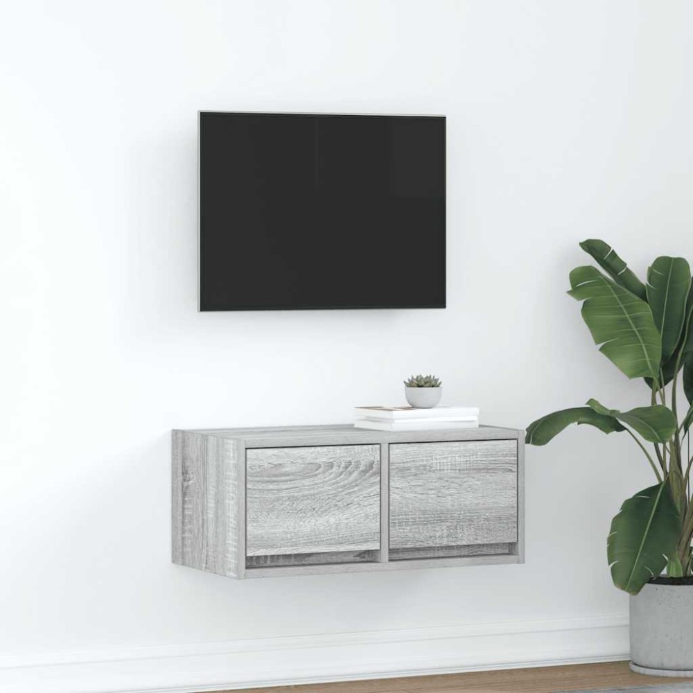 vidaXL Έπιπλο Τηλεόρασης Γκρι Sonoma 60x31x25,5 εκ. Επεξεργασμένο Ξύλο