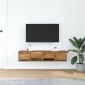 vidaXL Έπιπλα Τηλεόρασης 2 τεμ. 60x31x25,5 εκ. Επεξεργασμένο Ξύλο