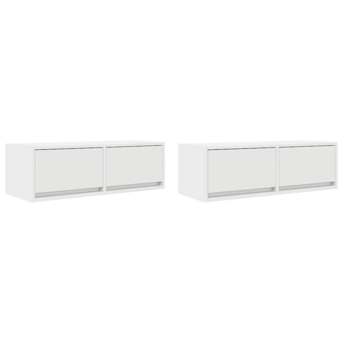 vidaXL Έπιπλα Τηλεόρασης 2 τεμ. 80x31x25,5 εκ. Επεξεργασμένο Ξύλο