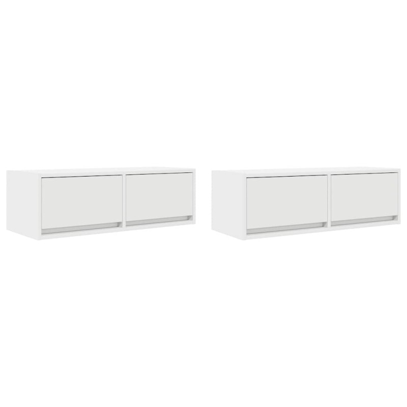 vidaXL Έπιπλα Τηλεόρασης 2 τεμ. 80x31x25,5 εκ. Επεξεργασμένο Ξύλο