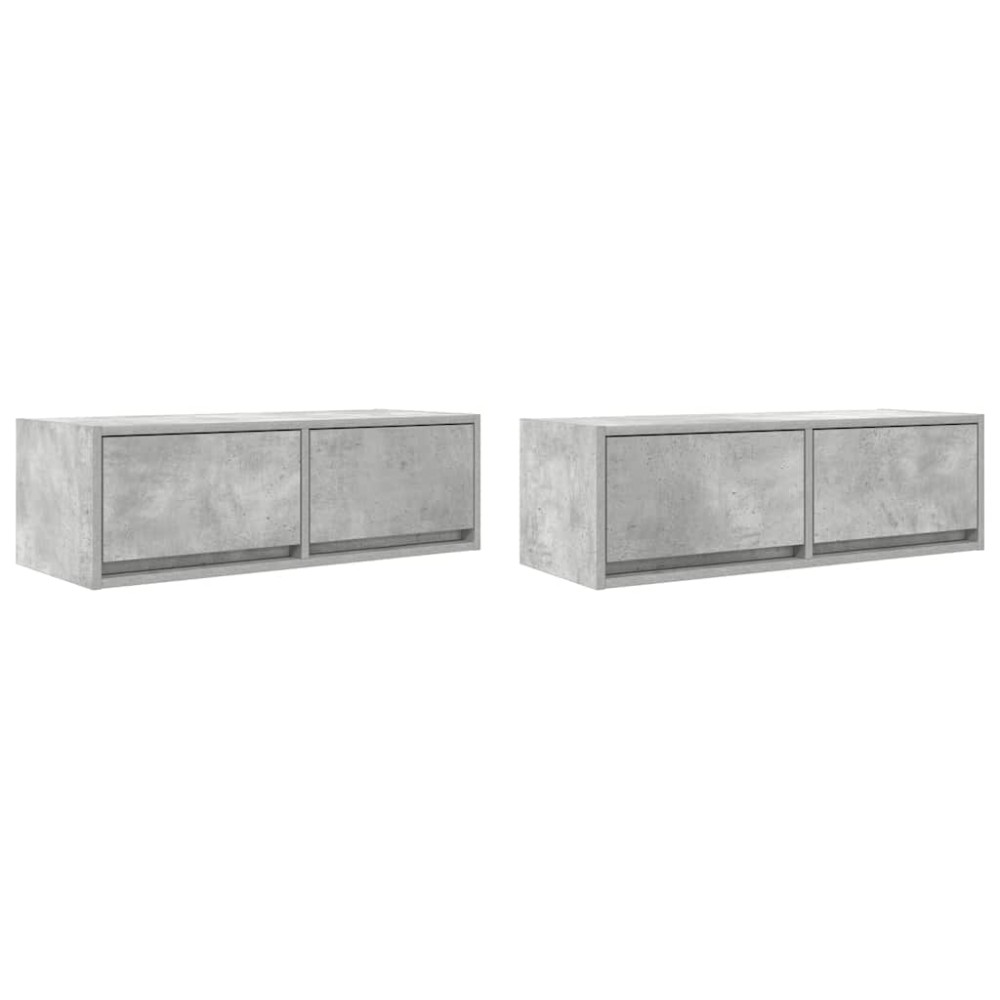 vidaXL Έπιπλα Τηλεόρασης 2 τεμ. 80x31x25,5 εκ. Επεξεργασμένο Ξύλο