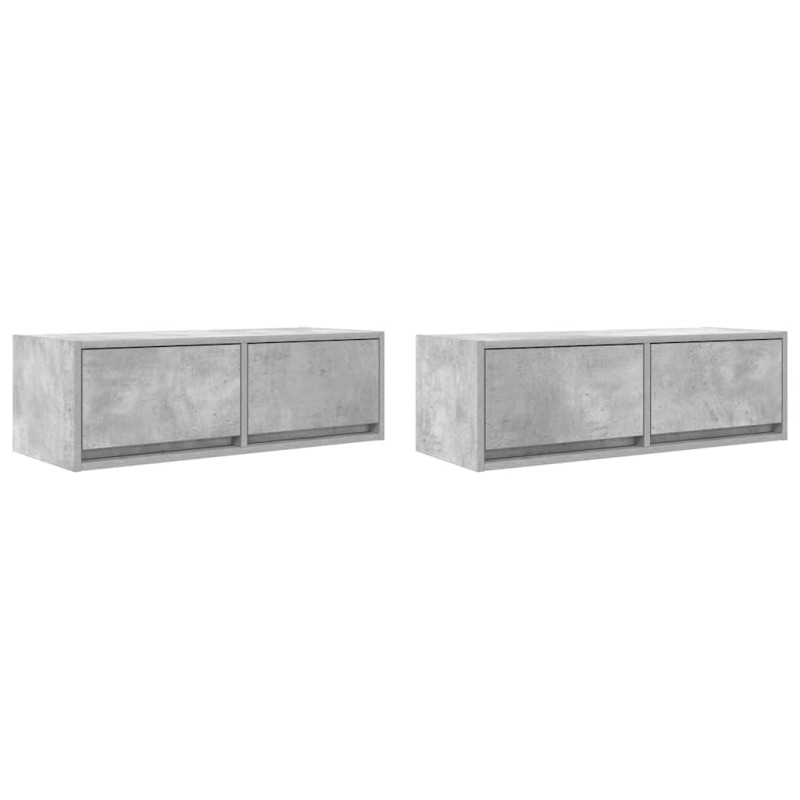 vidaXL Έπιπλα Τηλεόρασης 2 τεμ. 80x31x25,5 εκ. Επεξεργασμένο Ξύλο