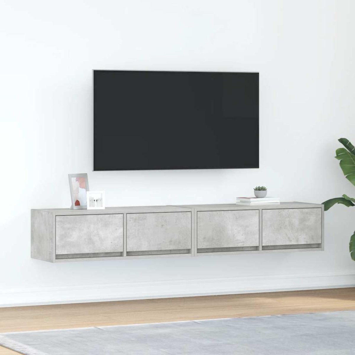 vidaXL Έπιπλα Τηλεόρασης 2 τεμ. 80x31x25,5 εκ. Επεξεργασμένο Ξύλο