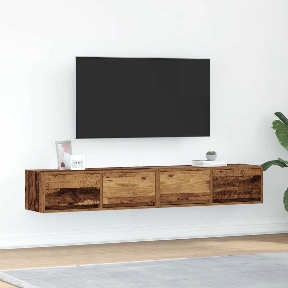 vidaXL Έπιπλα Τηλεόρασης 2 τεμ. 80x31x25,5 εκ. Επεξεργασμένο Ξύλο