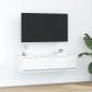 vidaXL Ντουλάπι TV 100 x 31 x 25,5 εκ. Λευκό Επεξεργασμένο ξύλο