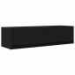 vidaXL Ντουλάπι TV 100 x 31 x 25,5 εκ. Μαύρη δρυς Επεξεργασμένο ξύλο
