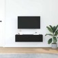 vidaXL Ντουλάπι TV 100 x 31 x 25,5 εκ. Μαύρη δρυς Επεξεργασμένο ξύλο