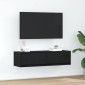 vidaXL Ντουλάπι TV 100 x 31 x 25,5 εκ. Μαύρη δρυς Επεξεργασμένο ξύλο