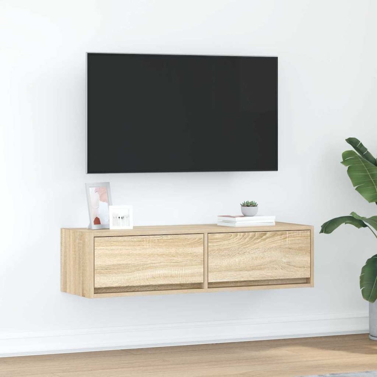 vidaXL Ντουλάπι TV 100 x 31 x 25,5 εκ. Sonoma Δρυς Επεξεργασμένο ξύλο