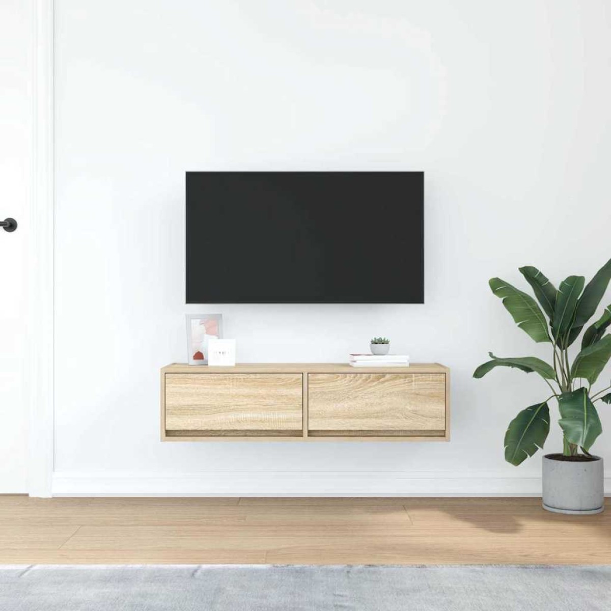vidaXL Ντουλάπι TV 100 x 31 x 25,5 εκ. Sonoma Δρυς Επεξεργασμένο ξύλο