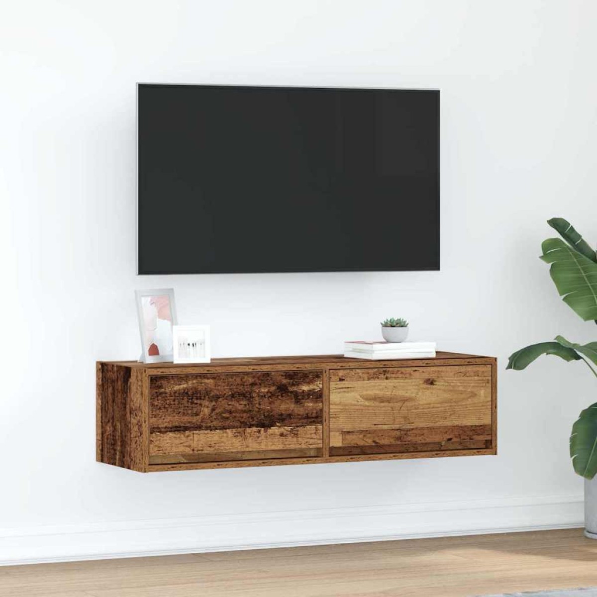 vidaXL Ντουλάπι TV 100 x 31 x 25,5 εκ. Παλαιό ξύλο Επεξεργασμένο ξύλο