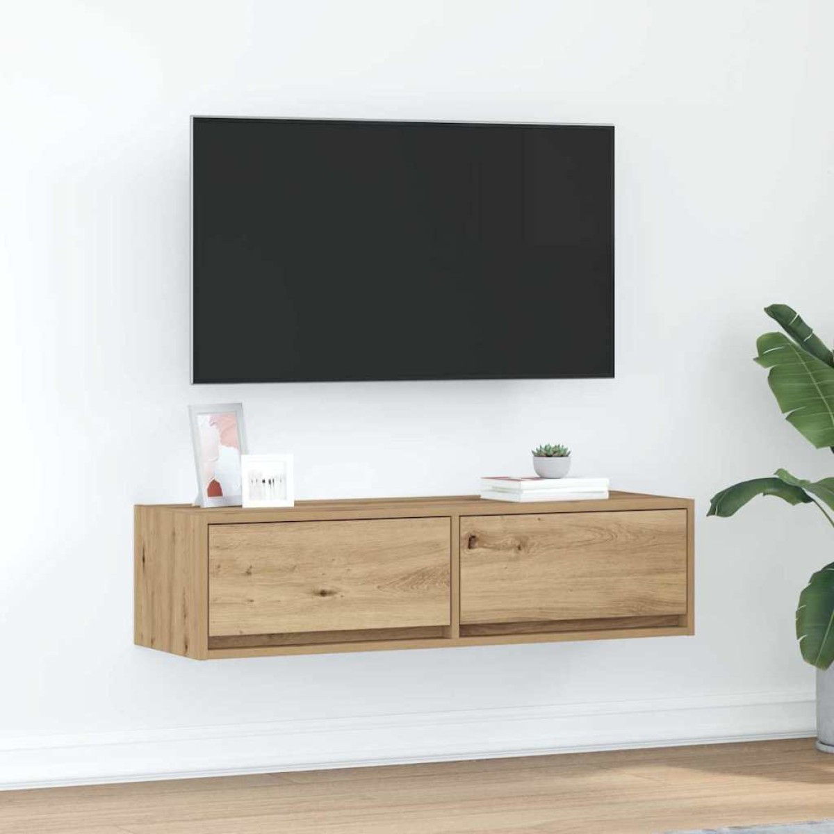vidaXL Ντουλάπι TV 100 x 31 x 25,5 εκ. artisan δρυς Επεξεργασμένο ξύλο